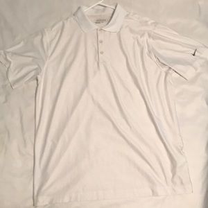 White nike golf polo size Large